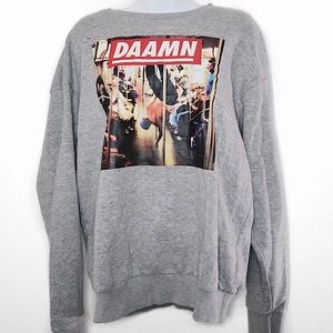 H&M | Gray Graphic Crewneck
